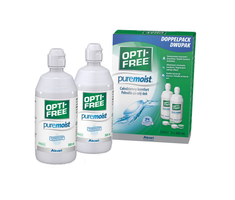 Offerte prezzi Opti-free puremoist (2x300 ml), liquido per lenti a contatto + 2 portalenti Opti-free puremoist (2x300 ml), liquido per lenti a contatto + 2 portalenti