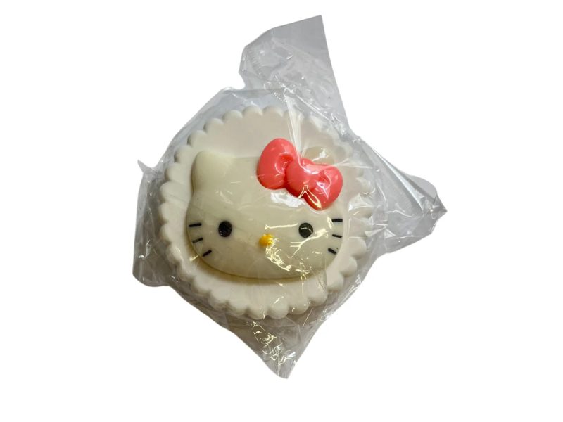 Kit custodia lenti a contatto con statuetta di Hello Kitty, Colore: bianco