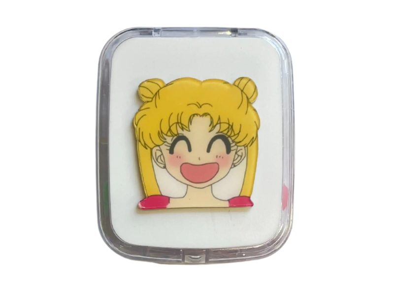 Kit custodia lenti a contatto con motivo Sailor Moon, Colore: bianco