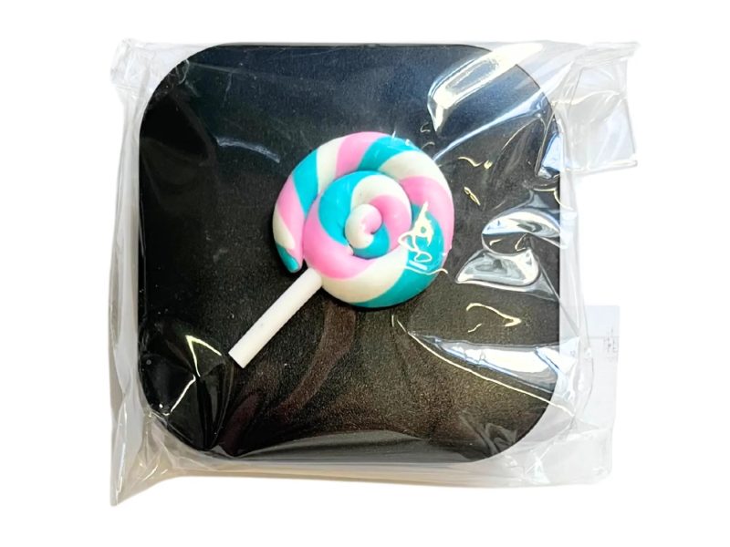 Kit custodia lenti a contatto della figura del lecca-lecca, colore: nero