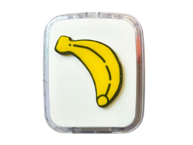 Kit custodia lenti a contatto con motivo a frutta, colore: Banana