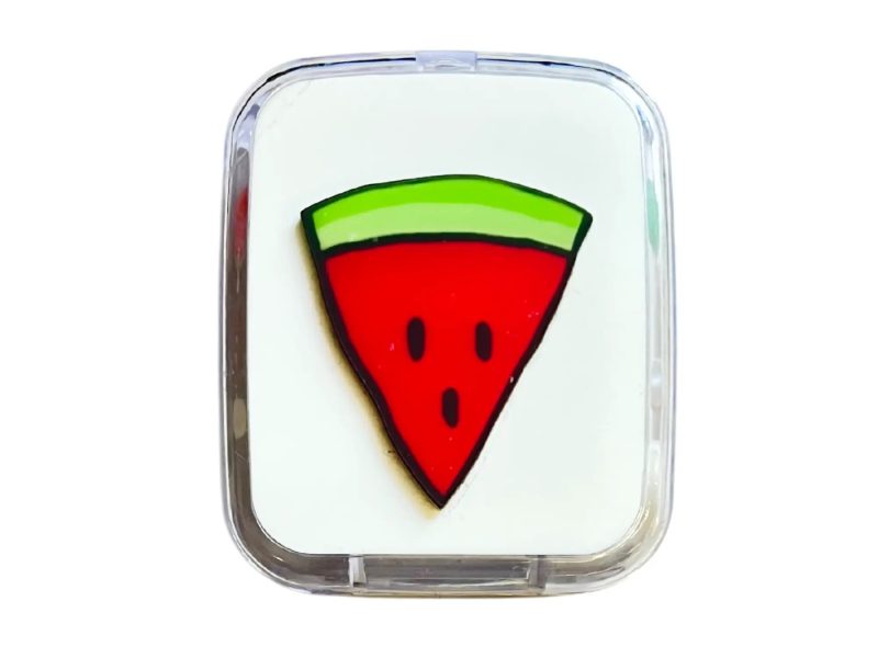 Kit custodia lenti a contatto con motivo a frutta, colore: Anguria