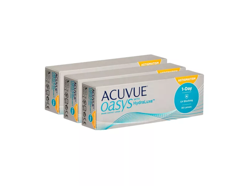 Acuvue Oasys 1-Day For Astigmatism With Hydraluxe (90 pz)