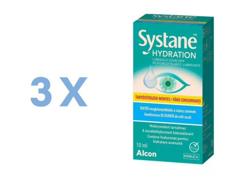 Systane Hydration preservative free (3 x 10 ml)
