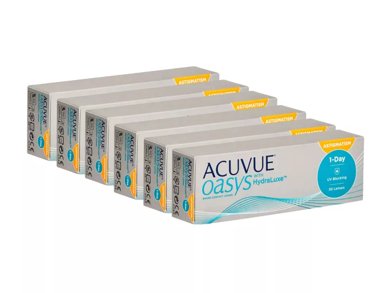Acuvue Oasys 1-Day For Astigmatism With Hydraluxe (180 pz)
