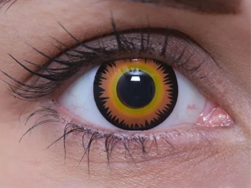 ColourVUE Crazy Occhio di Licantropo Arancio (2 pz) - senza diottrico