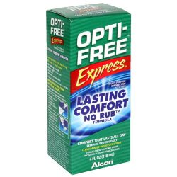   OPTI-FREE Express (355 ml), Soluzione per lenti a contatto + 1 portalenti