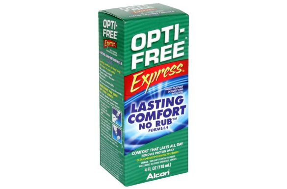 OPTI-FREE Express (355 ml), Soluzione per lenti a contatto + 1 portalenti