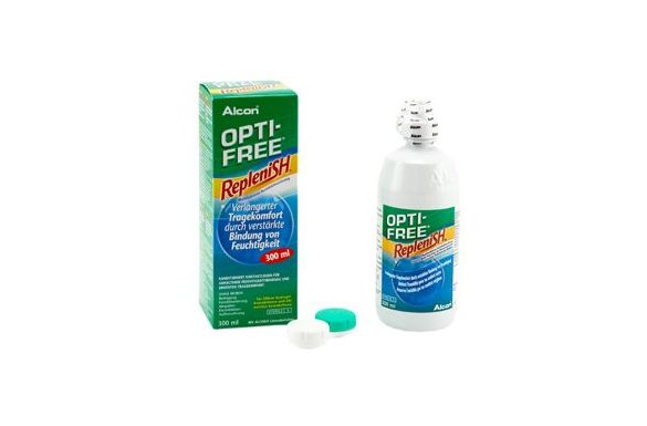 OPTI-FREE Replenish (300 ml), Soluzione per lenti a contatto + 1 portalenti