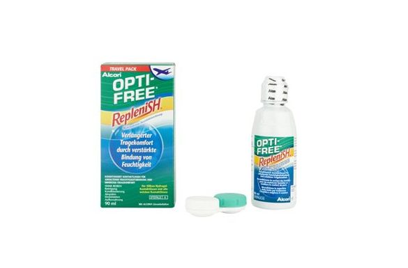 OPTI-FREE Replenish (60 ml), Soluzione per lenti a contatto + 1 portalenti - prodotto fuori produzione