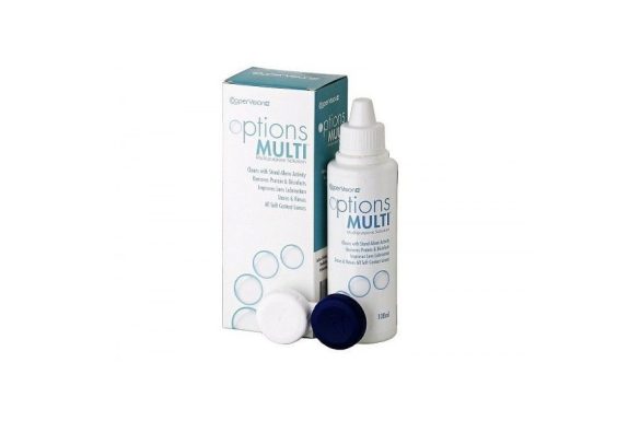Options Multi (100 ml), Soluzione per lenti a contatto + 1 portalenti