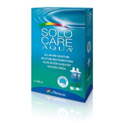  Solo-Care Aqua (2x360 ml),  Soluzione per lenti a contatto + 2 portalenti