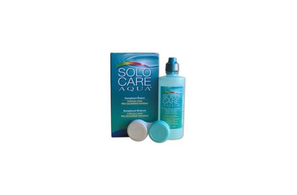 SOLO-care Aqua (90 ml), Soluzione per lenti a contatto + 1 portalenti