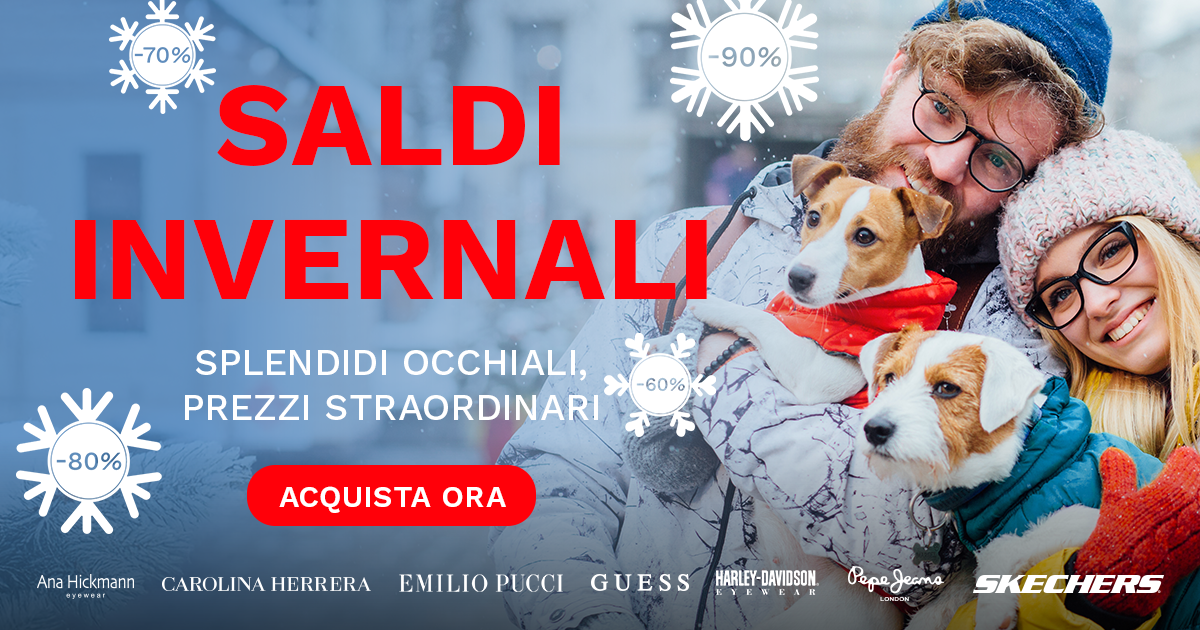 Splendidi occhiali, prezzi straordinari