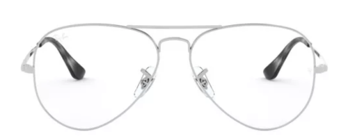 Ray Ban montatura occhiali argento
